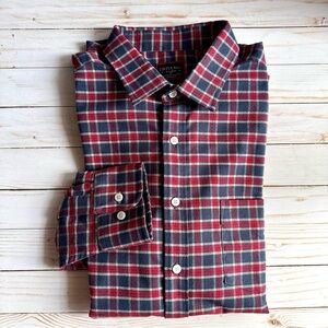 UNTUCKit Passaros Tre navy/red/grey check flannel size X-large Tall